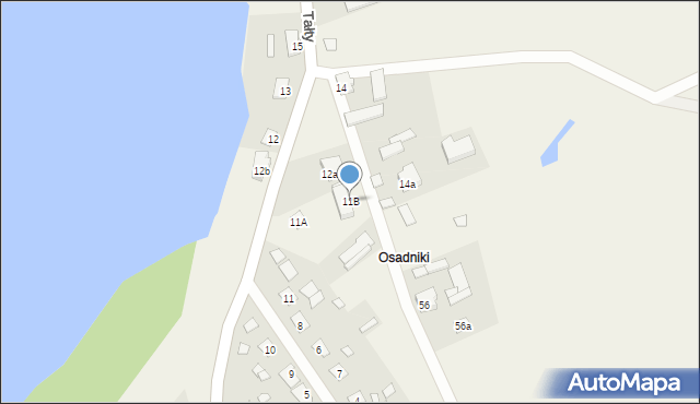 Tałty, Tałty, 11B, mapa Tałty