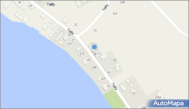 Tałty, Tałty, 26, mapa Tałty