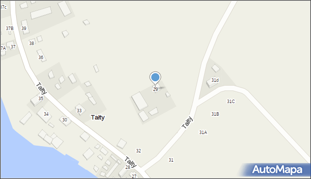 Tałty, Tałty, 29, mapa Tałty