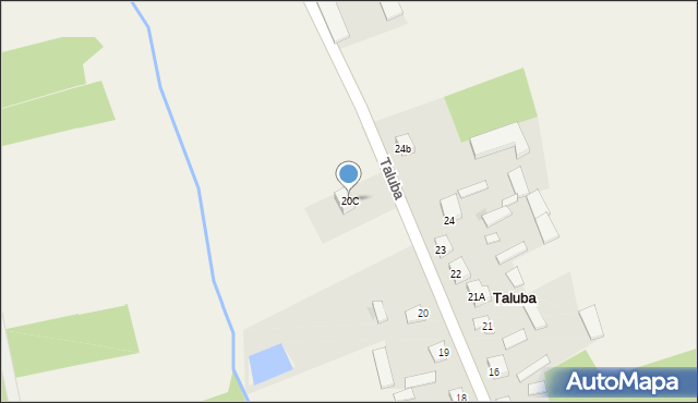 Taluba, Taluba, 20C, mapa Taluba