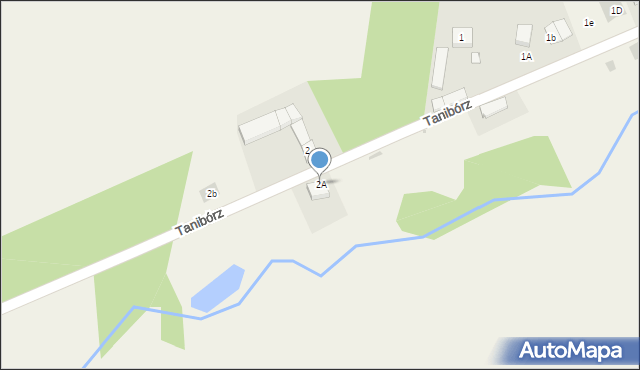 Tanibórz, Tanibórz, 2A, mapa Tanibórz