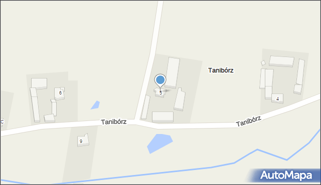 Tanibórz, Tanibórz, 5, mapa Tanibórz