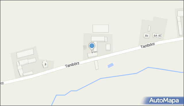 Tanibórz, Tanibórz, 7, mapa Tanibórz