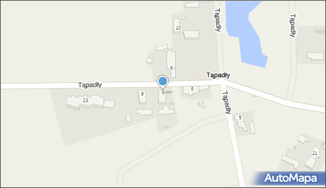 Tąpadły, Tąpadły, 7, mapa Tąpadły