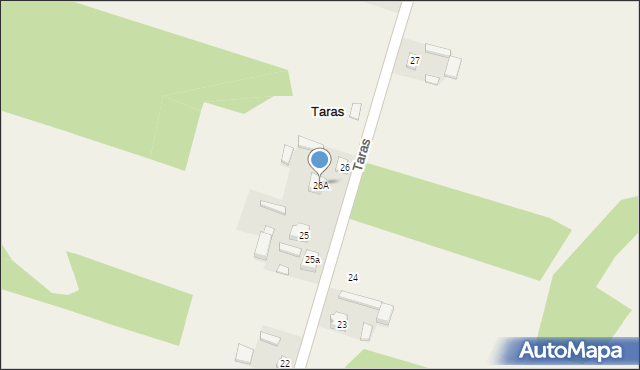 Taras, Taras, 26A, mapa Taras
