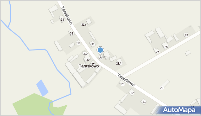 Taraskowo, Taraskowo, 28, mapa Taraskowo