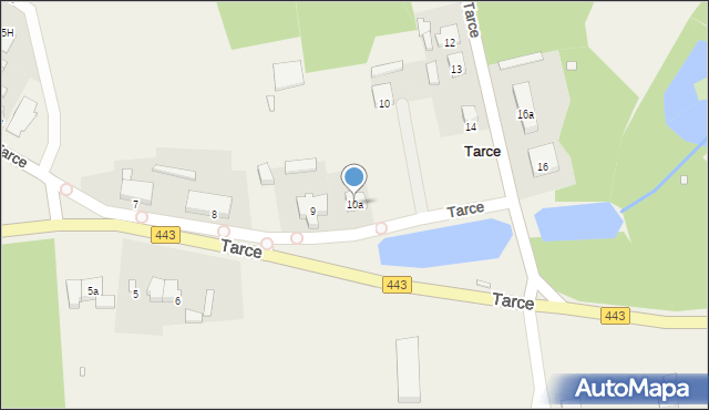 Tarce, Tarce, 10a, mapa Tarce