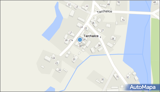 Tarchalice, Tarchalice, 18, mapa Tarchalice