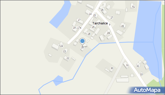 Tarchalice, Tarchalice, 20, mapa Tarchalice