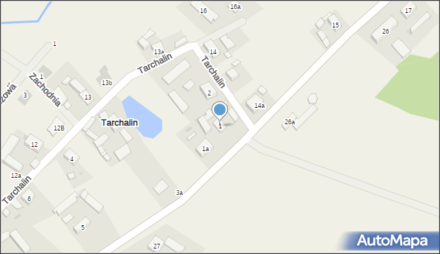 Tarchalin, Tarchalin, 1, mapa Tarchalin