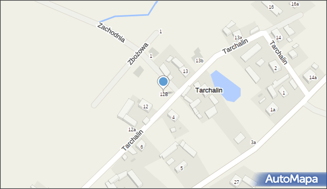 Tarchalin, Tarchalin, 12B, mapa Tarchalin