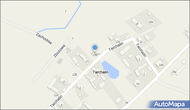 Tarchalin, Tarchalin, 13b, mapa Tarchalin