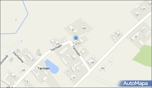 Tarchalin, Tarchalin, 14, mapa Tarchalin