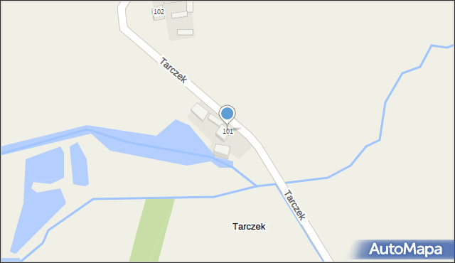 Tarczek, Tarczek, 101, mapa Tarczek