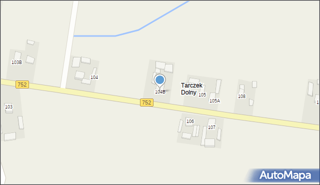 Tarczek, Tarczek, 104B, mapa Tarczek