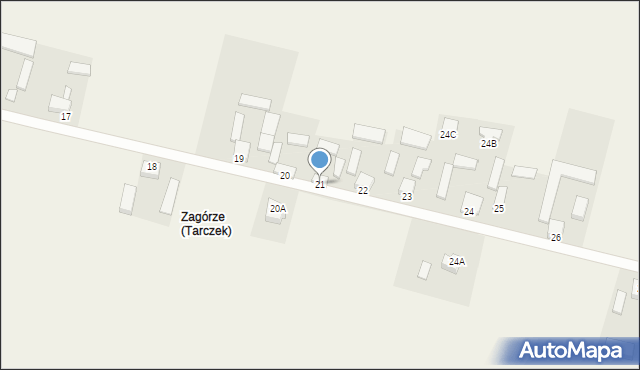 Tarczek, Tarczek, 21, mapa Tarczek