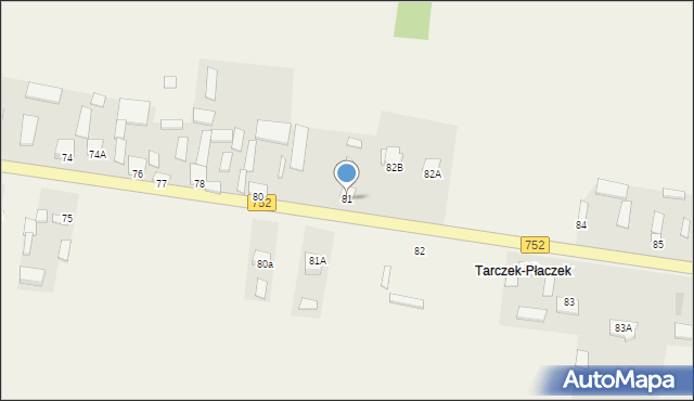 Tarczek, Tarczek, 81, mapa Tarczek