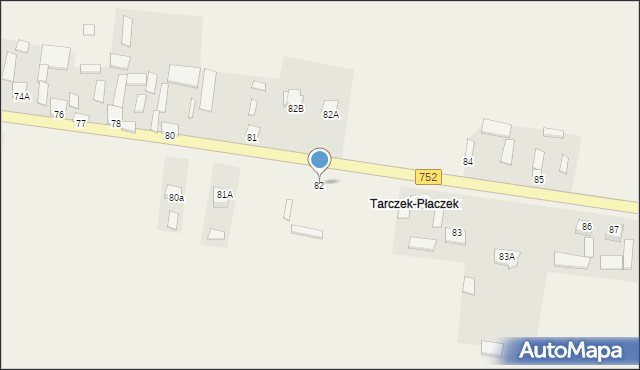 Tarczek, Tarczek, 82, mapa Tarczek