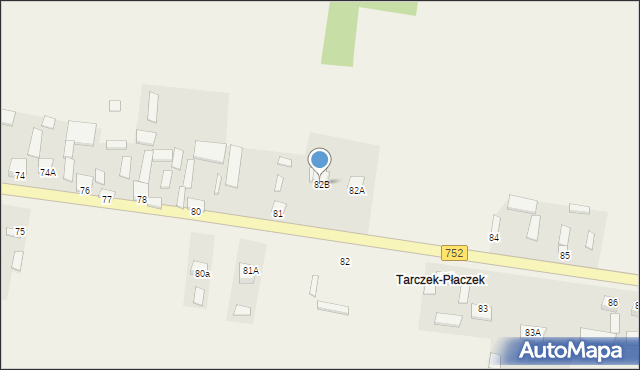 Tarczek, Tarczek, 82B, mapa Tarczek