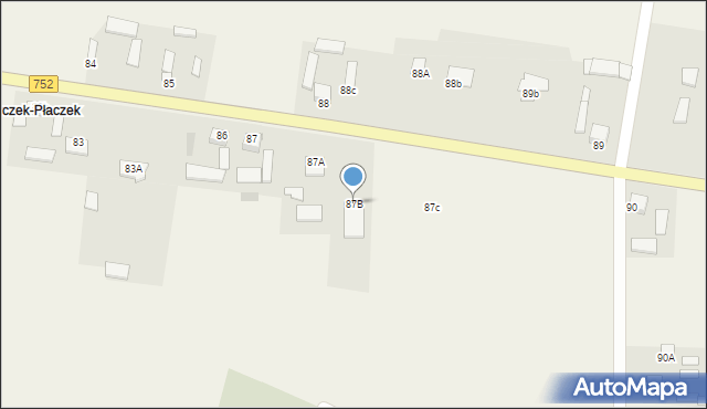 Tarczek, Tarczek, 87B, mapa Tarczek