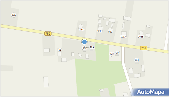 Tarczek, Tarczek, 98C, mapa Tarczek