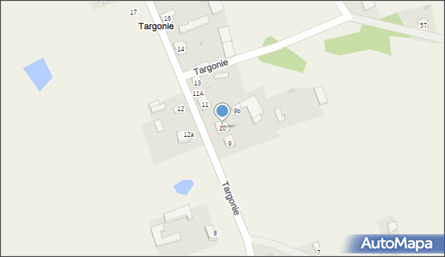 Targonie, Targonie, 10, mapa Targonie