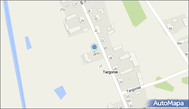 Targonie, Targonie, 19, mapa Targonie