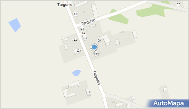 Targonie, Targonie, 9a, mapa Targonie