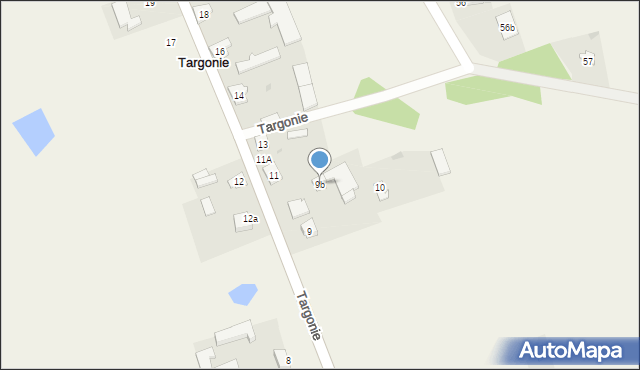 Targonie, Targonie, 9b, mapa Targonie