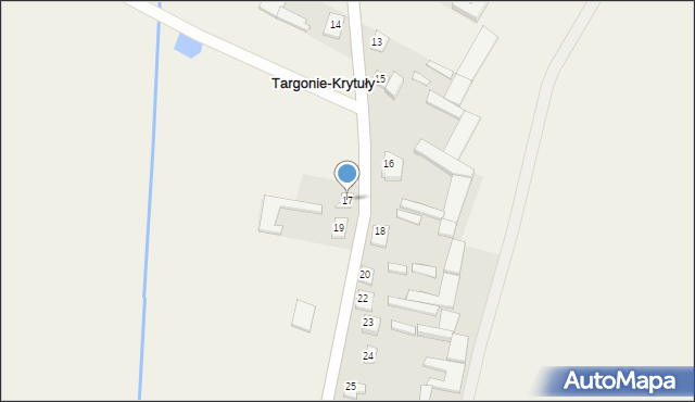 Targonie-Krytuły, Targonie-Krytuły, 17, mapa Targonie-Krytuły