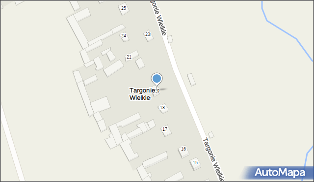 Targonie Wielkie, Targonie Wielkie, 19, mapa Targonie Wielkie