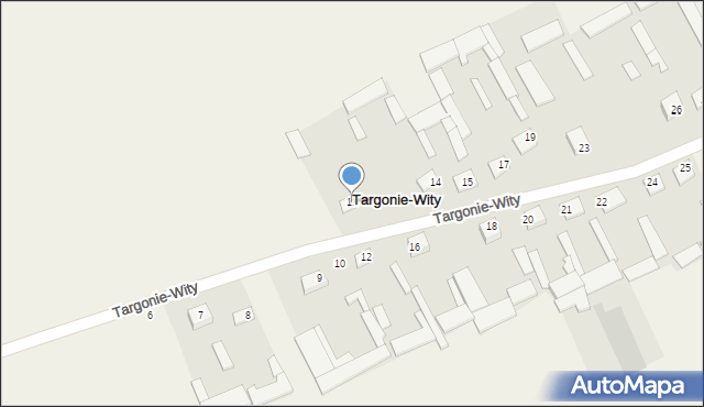 Targonie-Wity, Targonie-Wity, 11, mapa Targonie-Wity