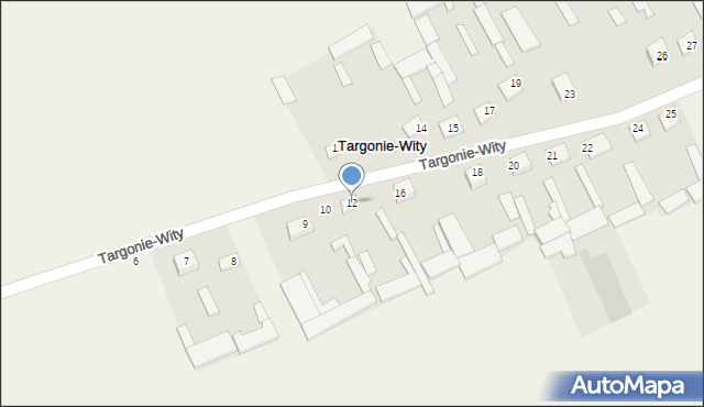 Targonie-Wity, Targonie-Wity, 12, mapa Targonie-Wity