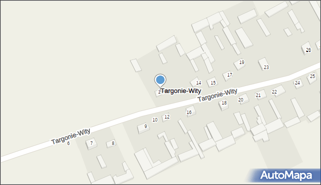 Targonie-Wity, Targonie-Wity, 13, mapa Targonie-Wity