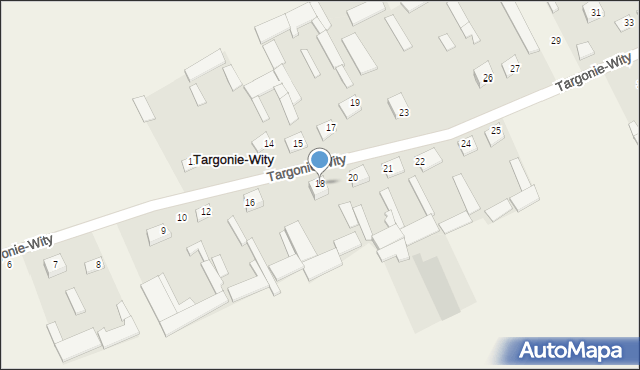 Targonie-Wity, Targonie-Wity, 18, mapa Targonie-Wity
