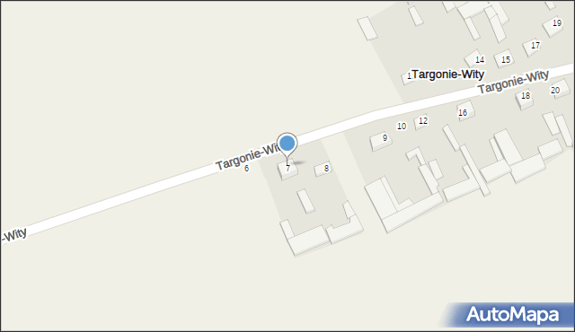 Targonie-Wity, Targonie-Wity, 7, mapa Targonie-Wity