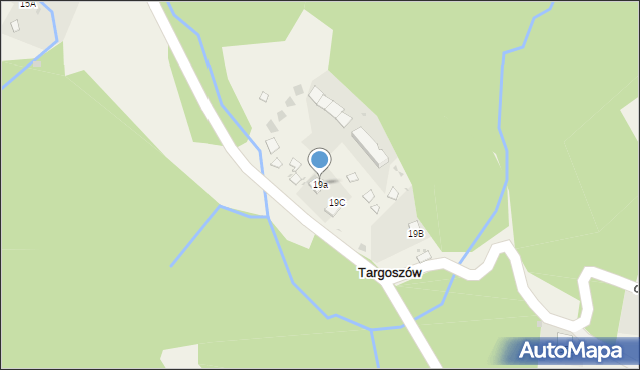 Targoszów, Targoszów, 19a, mapa Targoszów