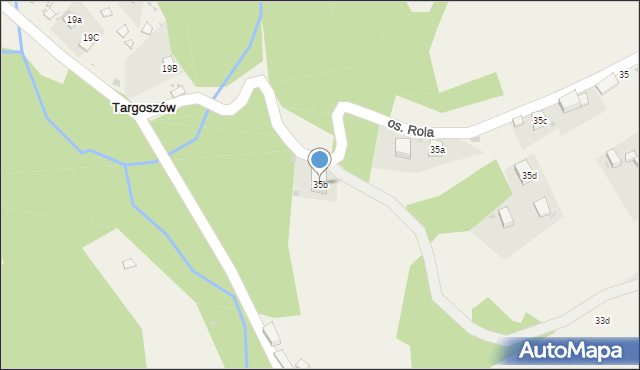 Targoszów, Targoszów, 35b, mapa Targoszów