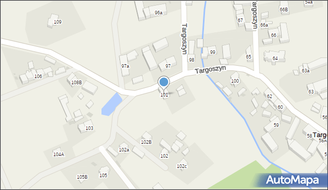 Targoszyn, Targoszyn, 101, mapa Targoszyn