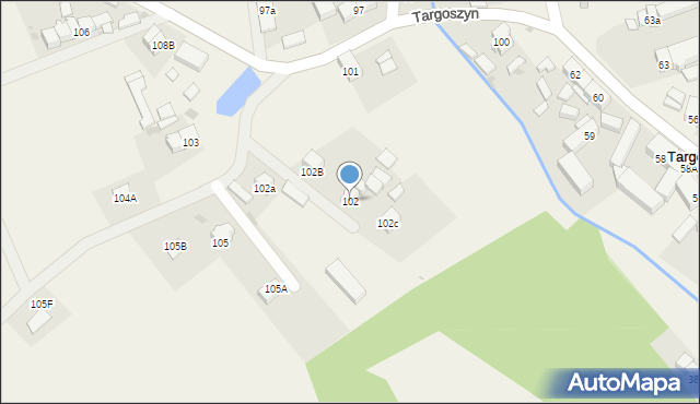 Targoszyn, Targoszyn, 102, mapa Targoszyn