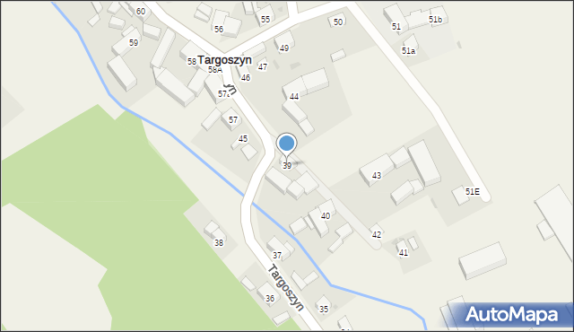 Targoszyn, Targoszyn, 39, mapa Targoszyn