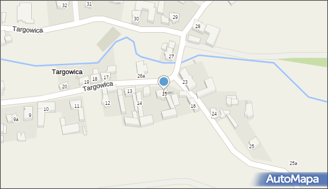 Targowica, Targowica, 15, mapa Targowica