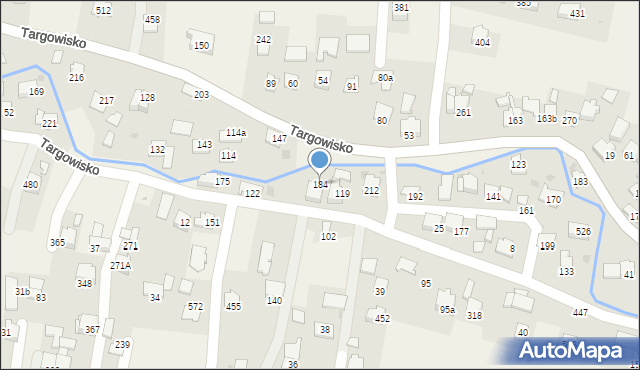 Targowisko, Targowisko, 184, mapa Targowisko