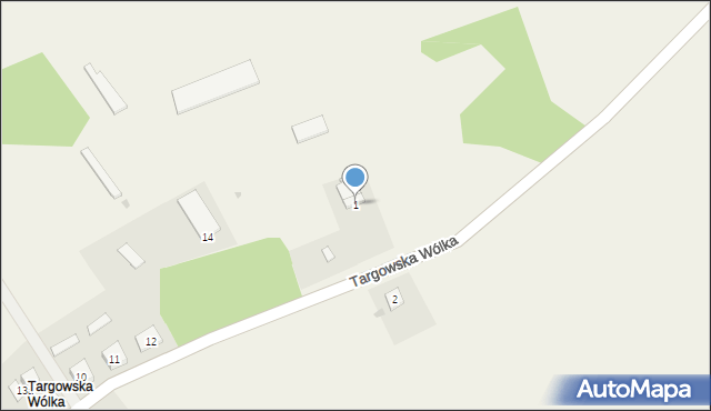 Targowska Wólka, Targowska Wólka, 1, mapa Targowska Wólka