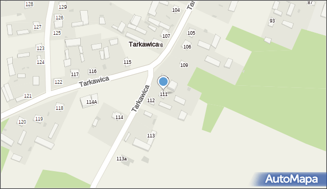 Tarkawica, Tarkawica, 111, mapa Tarkawica