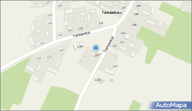 Tarkawica, Tarkawica, 114, mapa Tarkawica
