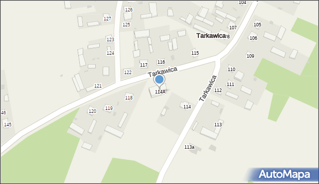 Tarkawica, Tarkawica, 114A, mapa Tarkawica