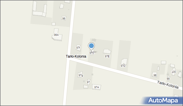 Tarło-Kolonia, Tarło-Kolonia, 97C, mapa Tarło-Kolonia