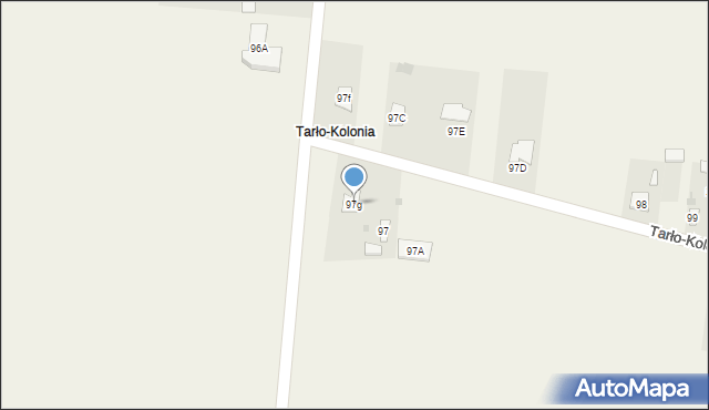 Tarło-Kolonia, Tarło-Kolonia, 97g, mapa Tarło-Kolonia
