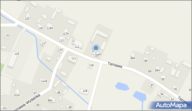 Tarnawa, Tarnawa, 110, mapa Tarnawa